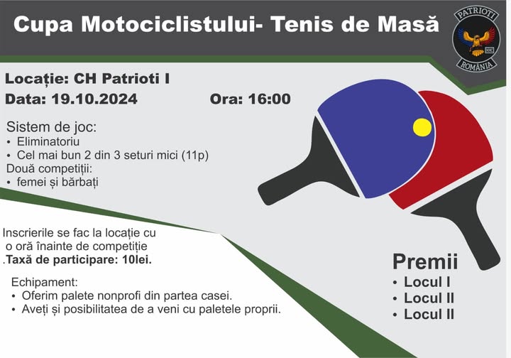 Cupa Motociclistului Tenis de Masa